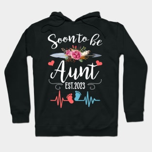 Soon To Be Mommy Est 2023 Floral Hoodie